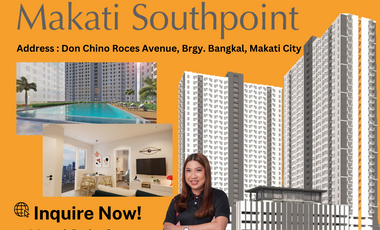 60 MONTHS TO PAY! ZERO INTEREST! PRE-SELLING CONDOMINIUM FOR SALE IN MAKATI CITY