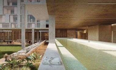 Departamento con jardín, bodega y terraza privada, Gimnasio, Alberca techada,  La Vista, venta, Queretaro.