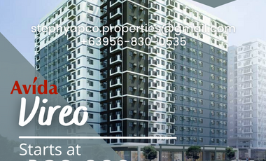 Purchase your own Arca South Studio Unit at Avida Vireo Tower 3, located at South Union Dr, Taguig, Metro Manila
