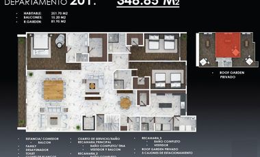 ESTRENA ÚLTIMO Y EXCLUSIVO DEPARTAMENTO EN VENTA CON ROOF GARDEN PRIVADO