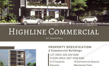Modern commercial building for sale in Mandaluyong City.