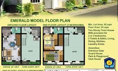 The Newest Townhouses for Sale in Emerald Residences via Cavitex