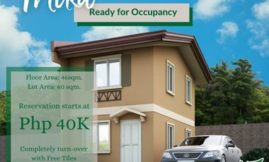 House and lot for sale in Gapan Nueva Ecija - Camella Homes