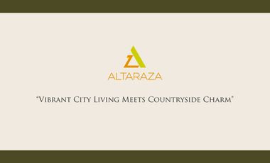 LOT FOR SALE - MIRAVERA ALTARAZA (Pre-selling) in San Jose Del Monte Bulacan, near STI Academic Center, Qualimed Hospital, Waltermart and CSA