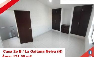 SEVENDE CASA 2P B. LA GAITANA - ORIENTE - NEIVA (HUILA-COL)