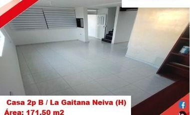 SEVENDE CASA 2P B. LA GAITANA - ORIENTE - NEIVA (HUILA-COL)