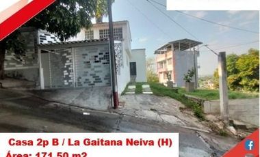 SEVENDE CASA 2P B. LA GAITANA - ORIENTE - NEIVA (HUILA-COL)