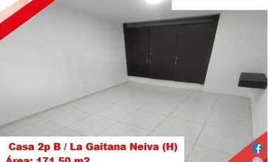 SEVENDE CASA 2P B. LA GAITANA - ORIENTE - NEIVA (HUILA-COL)