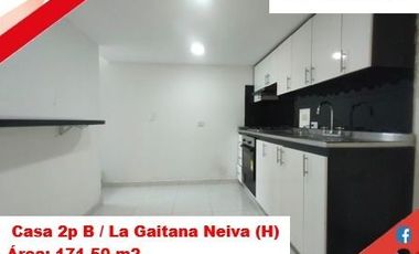 SEVENDE CASA 2P B. LA GAITANA - ORIENTE - NEIVA (HUILA-COL)