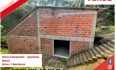 SE VENDE CASA CAMPESTRE - ORIENTE - IPANEMA - NEIVA (HUILA)