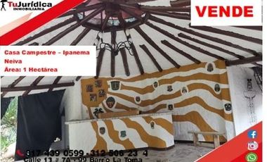 SE VENDE CASA CAMPESTRE - ORIENTE - IPANEMA - NEIVA (HUILA)