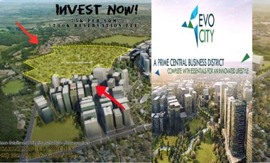 For Sale Cavite Residential Lot in Evo City by Ayala Kawit Cavite near Solaire, Mall of Asia, Marina Bay, NAIA, Sangley Airport, Cavitex