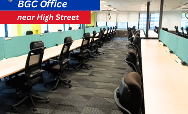 Office Space for Rent BGC 2.5K sqm in Bonifacio Global City, near High Street
