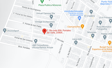 CASA EN CALLE RIO INDO 806  FRACC PORTAES DEL VALLE RAMOS ARIZPE COAHUILA CP 25904