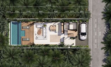 STYLE SEMI-FURNISHED TWO BEDROOM VILLA IN KEDUNGU