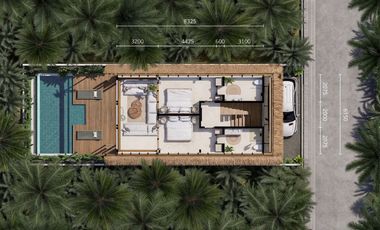 STYLE SEMI-FURNISHED TWO BEDROOM VILLA IN KEDUNGU