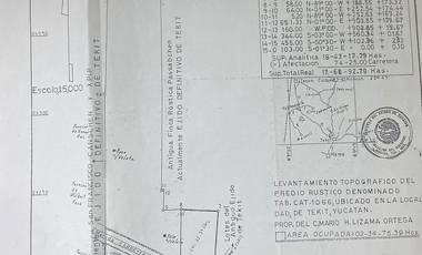 Rancho en venta en Tekit