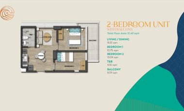 Costa Mira Beachtown - 2BR Unit with Balcony in Totolan, Dauis, Panglao | BOHOLANA REALTY
