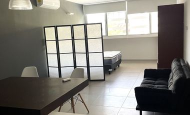 DEPARTAMENTO TIPO ESTUDIO AMUEBLADO Y EQUIPADO EN RENTA.