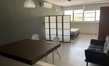 DEPARTAMENTO TIPO ESTUDIO AMUEBLADO Y EQUIPADO EN RENTA.