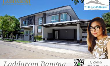 For Sale Laddarom Bangna km7 beautiful big house, near the clubhouse, fully furnished 30 M.THB