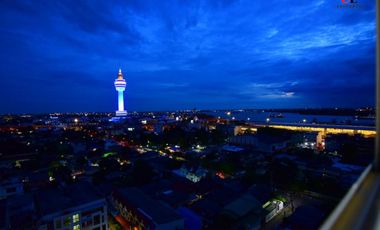 Condo For Sale The Parkland Like Sukhumvit-Paknam Chao Phraya River view Fully furnished, near BTS Pak Nam 200 m.