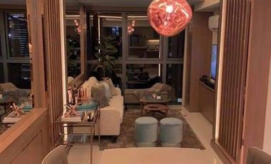 Interiored Unit with Two Bedrooms with Parking, Balcony and Maids Room for Rent in Uptown Ritz- BGC🏢✨