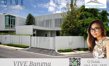 For Sale Super Luxury, Modern Minimal house at VIVE Bangna 52 M.THB