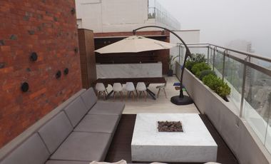 Barranco turístico, departamento de estreno, 1 dormitorio, estudio, kitchener, sala, excelente vista, piscina, parrillas, seguridad,