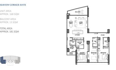 3 BR LUXURY CONDO FOR SALE FACING THE SAMAL SEA ISLAND AND DAVAO GULF
