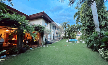 7-Bedroom Mediterranean House in Ayala Alabang on a Big, Corner Lot with Swimming Pool For Sale