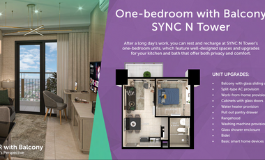 FOR SALE CONDO 1 BEDROOM PRE SELLING AT SYNC RESIDENCES AT PASIG CITY