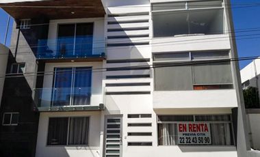 Departamento en renta Planta Baja atras de la Udlap