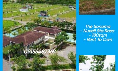 25K/Month Lot in The Sonoma near Ayala mall, Sta.Elana, Nuvali, Paseo Rent to Own
