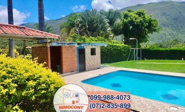 AMPLIA CASA VACACIONAL DE VENTA, Sector Atalaya Yunguilla C1380
