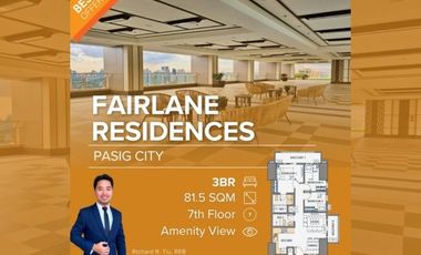 Fairlane Residences 3BR Three Bedroom with Parking 3 mins to BGC FOR SALE C093