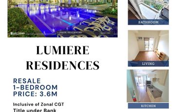 Lumiere Residences 1BR One Bedroom near BGC and Capitol Commons FOR SALE C020