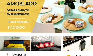 Alquilo Departamento Amoblado Huanchaco a media cuadra del mar