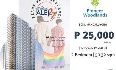 Condo 2 Bedroom 50 sqm in Pioneer Woodlands, Mandaluyong along Edsa