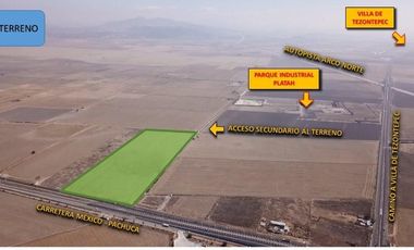 VENTA!! Terreno con 5 hectáreas sobre la Autopista México-Pachuca