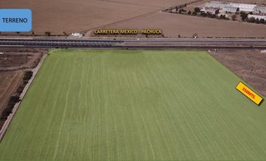 VENTA!! Terreno con 5 hectáreas sobre la Autopista México-Pachuca