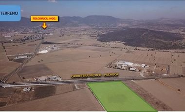 VENTA!! Terreno con 5 hectáreas sobre la Autopista México-Pachuca