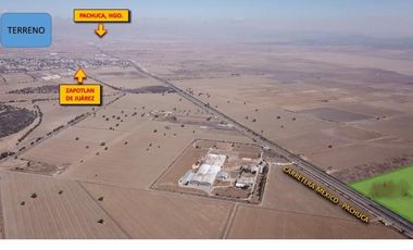 VENTA!! Terreno con 5 hectáreas sobre la Autopista México-Pachuca