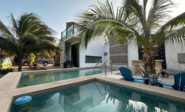 Increible Villa a 300 metros del mar , en Telchac Mérida