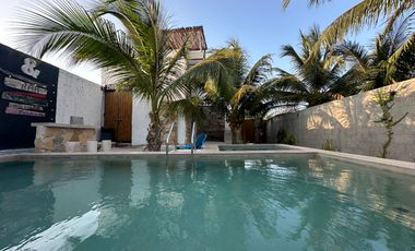 Increible Villa a 300 metros del mar , en Telchac Mérida