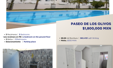 Casa en Venta en Paseo de los Olivos - Playa del Carmen