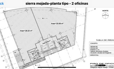 RENTA OFICINA SIERRA MOJADA EDIFICIO AAA