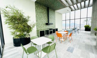 Suite En Renta 60 m² Amoblada de Lujo Edificio Iqon frente al Parque La Carolina