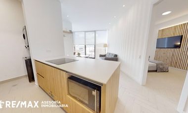 Suite En Renta 60 m² Amoblada de Lujo Edificio Iqon frente al Parque La Carolina