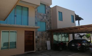 EN VENTA CASA EN ACAPULCO PIE DE LA CUESTA CON FRENTE DE PLAYA FRACCIONAMIENTO LUCES EN EL MAR